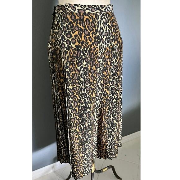 Vintage cheetah print maxi skirt sz 10 - Picture 4 of 10